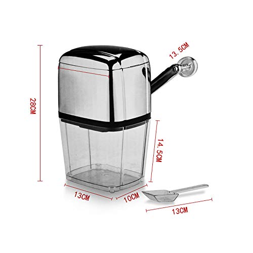 WH-TJQ W＆H Máquina De Hielo Manual De Manivela, Barra, Restaurante, Máquina De Hielo Manual para El Partido De La Máquina Creativa Trituradora De Hielo Herramienta De Gránulos ++