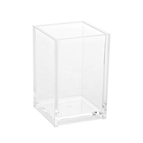 Xinapy Organizador Acrílico del Tenedor del Cepillo del Maquillaje Caja Cosmética Transparente del Organizador del Almacenamiento de La Taza de La Pluma del Clavo