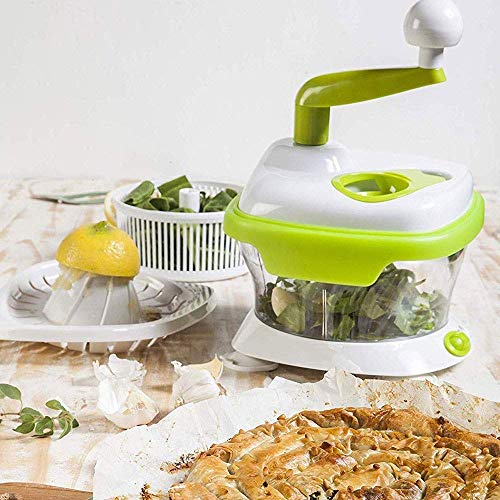 XYNB El procesador de Alimentos Manual Original: rebanadora, picadora, cortadora de Dados, hiladora, picadora, batidora, batidora y batidora para Verduras, Frutas, Carne, Huevos, Salsas y Otros alime
