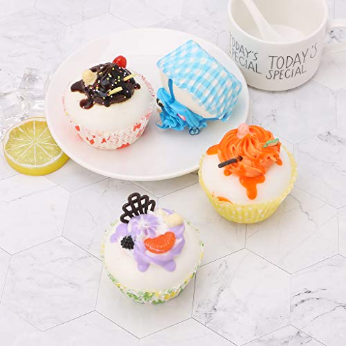 Ycncixwd - Decoración artificial realista para tartas y magdalenas, para fotografías, manualidades, decoración del hogar