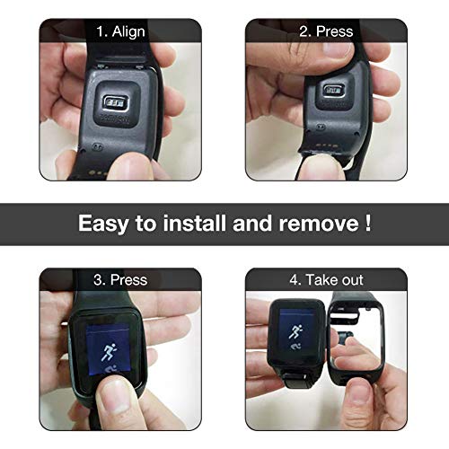YHC Correa de Silicona para Tomtom Runner 3 2 Spark 3 Golf 2 Compatible con Tom Tom Adventurer (04-Rojo)