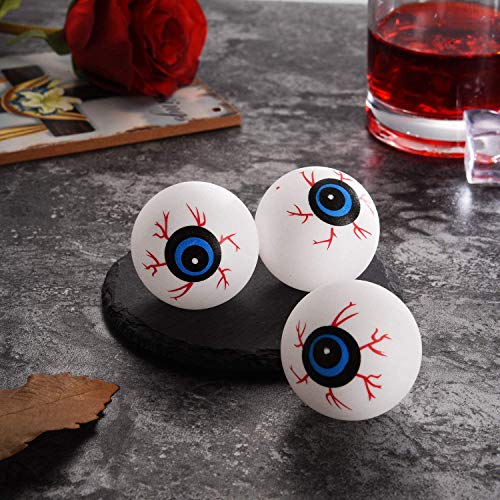 YI-LIGHT Horror de Halloween del Globo del Globo del Ojo de plástico cráneo Fiesta de Halloween Globo del Ojo de la decoración de Halloween Horror Puntales 18 por Paquete