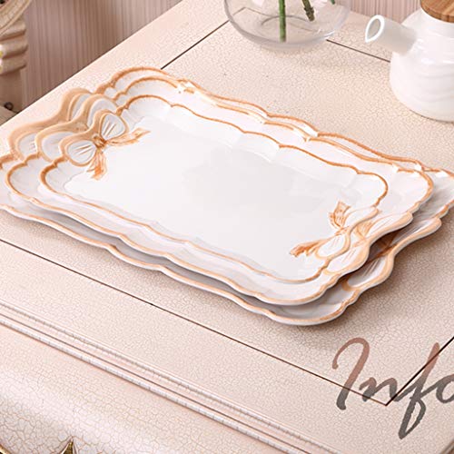 YOYO Bandeja vanidad, baño de plástico de la Bandeja del Plato joyería Anillo Organizador del sostenedor del Fregadero Cuarto de baño Dresser Decoración (tamaño : Small)