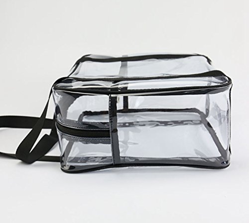 Yuanu Transparente PVC Cremallera Neceser De Cosmeticos De Mano Gran Capacidad Necesidades Diarias Bolsa De Almacenamiento Serigrafía Impermeable Durable Viaje Bolsa De Lavado Como El Cuadro