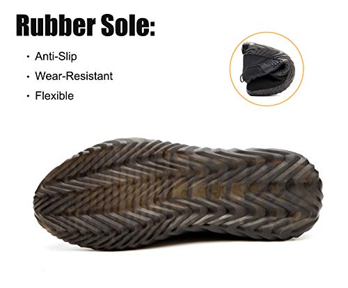 Zapatos de Seguridad para Hombre Transpirable Ligeras con Puntera de Acero Zapatillas de Seguridad Trabajo, Calzado de Industrial y Deportiva 40