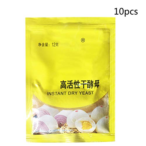Zhenxinganghu 10 bolsas de pan de 120 g para hornear pan en la cocina, levadura en casa