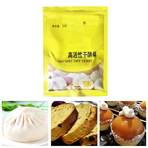 Zhenxinganghu 10 bolsas de pan de 120 g para hornear pan en la cocina, levadura en casa