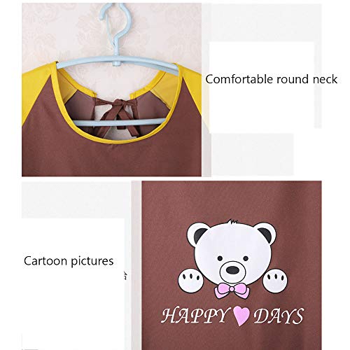 ZHUZHUDEJIA Delantal Impermeable Y Resistente Al Aceite De Manga Larga, Elegante Bata De Cocina De Bolsillo, Ropa De Trabajo De Cocina para Adultos,2