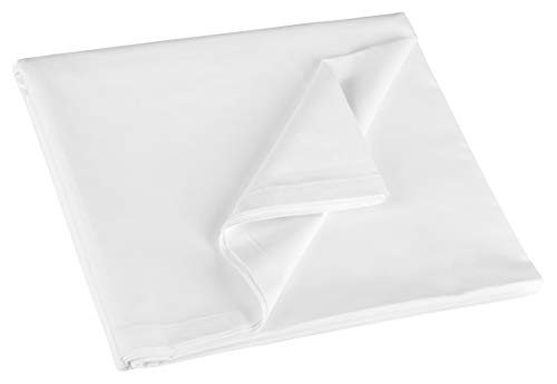 ZOLLNER Sábana encimera, Cama 90, 180x290 cm, algodón, Blanca, Otras Medidas