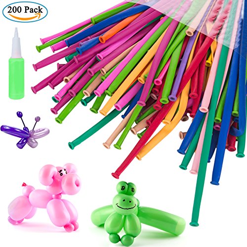 ZWOOS 200 Piezas Globos del Corazón del Amor, 2.1g Corazón Globos de Fiesta de Colores Diversos con Cintas per Matrimonio, Compleanno, Festa e Anniversario (Bomba de Bola de Color Aleatorio) (3)