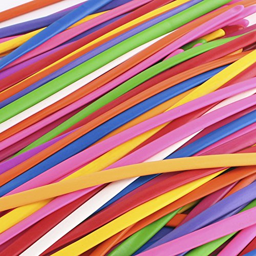 ZWOOS 200 Piezas Globos del Corazón del Amor, 2.1g Corazón Globos de Fiesta de Colores Diversos con Cintas per Matrimonio, Compleanno, Festa e Anniversario (Bomba de Bola de Color Aleatorio) (3)
