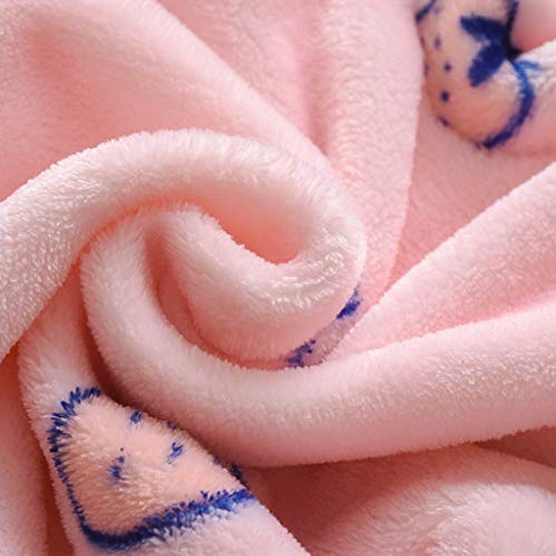 0-18 Meses Ropa De Bebe Manga Larga Mezcla De AlgodóN Mono Mameluco Pijama De Peluche Suave Confortable Abrigo Grueso Chaqueta Abrigada FáCil De Poner Y Quitar Ropa Original (Rosado,12-18 meses/90)