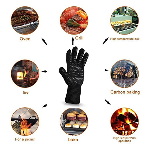 1 / 2Pcs Guanti da cucina ignifughi Guanti resistenti al calore in Silicone spesso Cottura da Forno Guanti da Forno per Barbecue Guanti per Barbecue Dropshipping