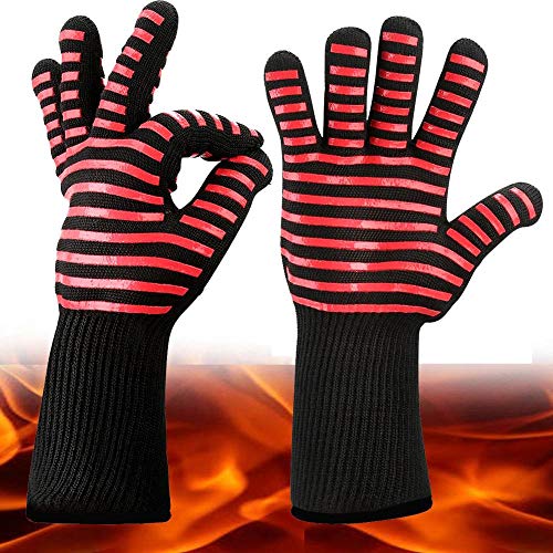 1 / 2Pcs Guanti da cucina ignifughi Guanti resistenti al calore in Silicone spesso Cottura da Forno Guanti da Forno per Barbecue Guanti per Barbecue Dropshipping