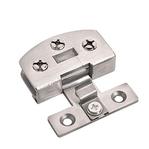 1 par de piezas de repuesto de bisagras para puerta de vidrio, vitrina, vitrina de vino, clip de puerta, adecuado para vidrio de 5-8 mm de espesor