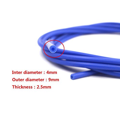 1 pieza azul tubos de coche vehículo silicona 4 mm X 5m manguera de vacío tubo tubo de silicona (16.4 ft 5 m)