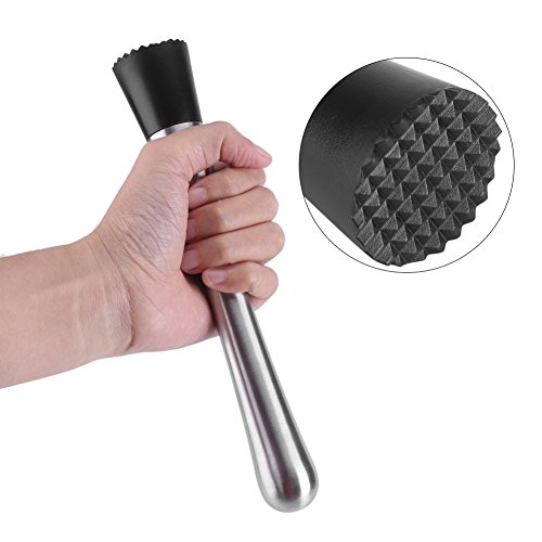 1 Piezas de Palo de Acero Inoxidable para cóctel, Mezclador de Frutas, Herramienta Ideal para Bartender
