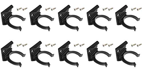 10 clips de zócalo de cocina y soporte para 30 – 31 mm de diámetro + 20 tornillos.