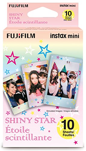 10 Hojas Fujifilm Instax Mini película para Fuji Instant Camera-Shiny Star