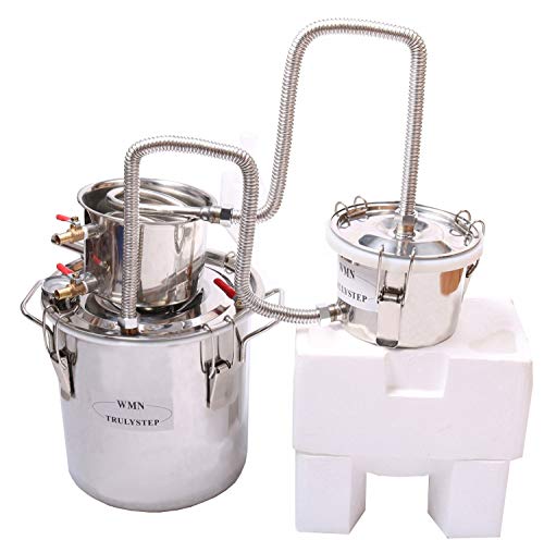 10 L 3 lata Kit de destilación de para el hogar destilador de cobre; para la elaboración casera de vino, alcohol, cerveza o destilación de agua