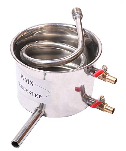 10 L 3 lata Kit de destilación de para el hogar destilador de cobre; para la elaboración casera de vino, alcohol, cerveza o destilación de agua