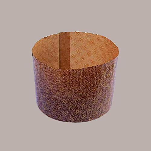10 moldes para panettone alto forma cocción panettone diámetro cm 13,4 alto cm 9,5 de gr 500 high panettone mod, panettone Cooking shape
