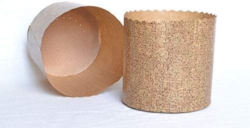 10 moldes para panettone alto forma cocción panettone diámetro cm 13,4 alto cm 9,5 de gr 500 high panettone mod, panettone Cooking shape