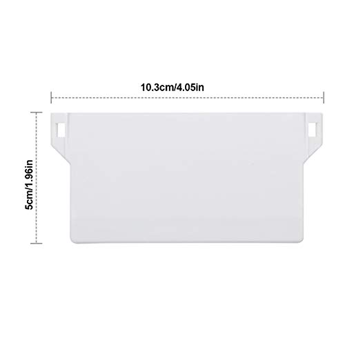 10 PCS 89 mm Persiana Vertical, Vertical Ciega Inferior Pesos de Listones, Accesorios para Cortinas Verticales, Pesas de Persiana Vertical Tablillas de Persiana, Blanco