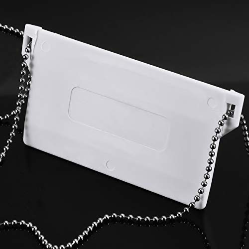 10 PCS 89 mm Persiana Vertical, Vertical Ciega Inferior Pesos de Listones, Accesorios para Cortinas Verticales, Pesas de Persiana Vertical Tablillas de Persiana, Blanco