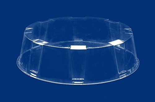 10 pcs desechables de plástico transparente caja redonda Dome Base de color negro tarta (31dxn30 + 04E