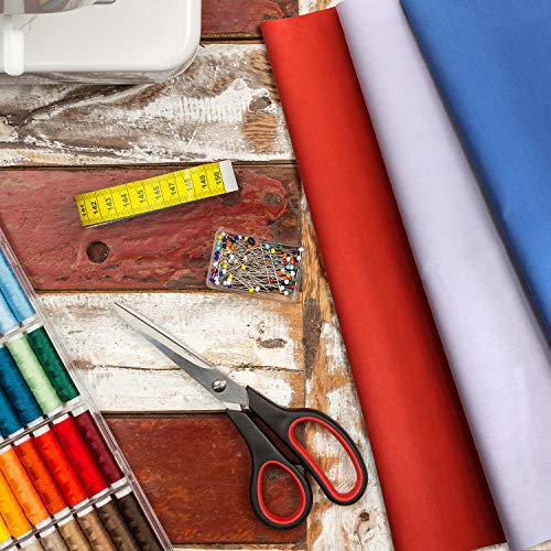 10 Piezas Telas de Algodón de Color Sólido de 20 x 20 Pulgadas Paquetes de Tela Acolchada Colorida DIY Telas de Patchwork de Cuadrado Paquete Artesanal Sólida para Manualidades de Tela DIY