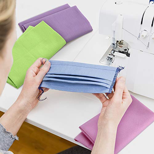 10 Piezas Telas de Algodón Sólido de Caramelo de 20 x 20 Pulgadas Telas de Retazos de Cuadrados Paquetes de Tela Acolchada DIY para Suministros de Manualidades Hechas a Mano de Costura