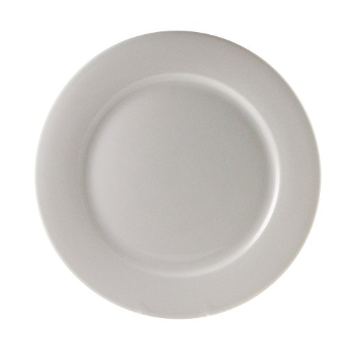 10 Strawberry Street BISTRO-26 Bistro Luncheon Plate, Set of 6, White by 10 Strawberry Street
