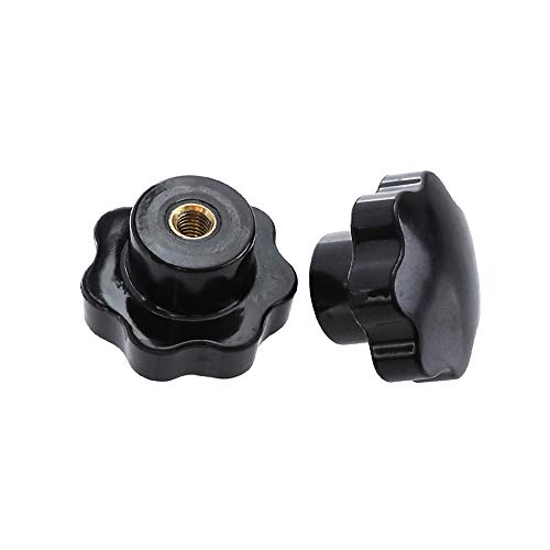 10 Unids Negro De Plástico Forma de Estrella Cabeza M8 Rosca Hembra Perilla Rosca Hembra Tornillo Diámetro Interno de la Rosca 8 mm para Maquina Herramienta