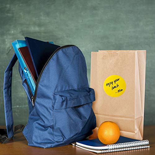 100 Bolsas de Papel Regalo Kraft Marrón, 24x13x8cm - Calidad Premium - Comida Sándwiches Pan Meriendas Manualidades Bolsos Fiesta Navidad Cumpleaños Bodas| Ecológico y 100% Reciclable.