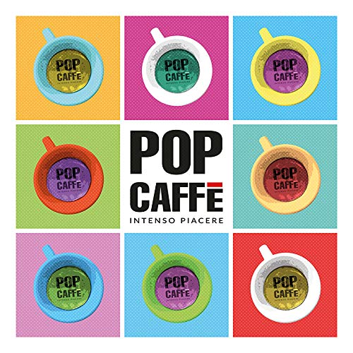 100 Cápsulas Pop Café e-spritaly mezcla 1 Intenso compatible Caffitaly