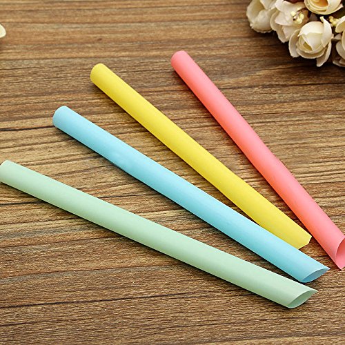 100 pajitas desechables de plástico extra anchas, diámetro grande, perfectas para batidos de leche y más para fiestas de cumpleaños y fiestas de piscina