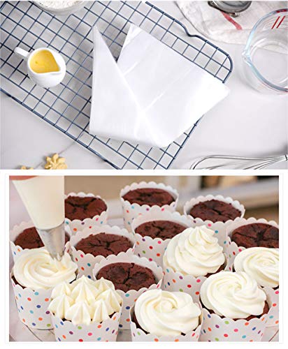 100 Piezas 24" Pulgadas Extra Grande Bolsas de Pastelería Mangas Desechable - Engrosada Bolsas de Pastelera Manga para Decoración de Repostería, Cupcakes et Galletas #3