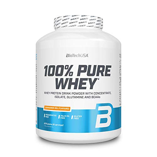 100% Pure Whey Rollo de Canela 2270 g estaño - proteína pura de suero de leche - BiotechUSA
