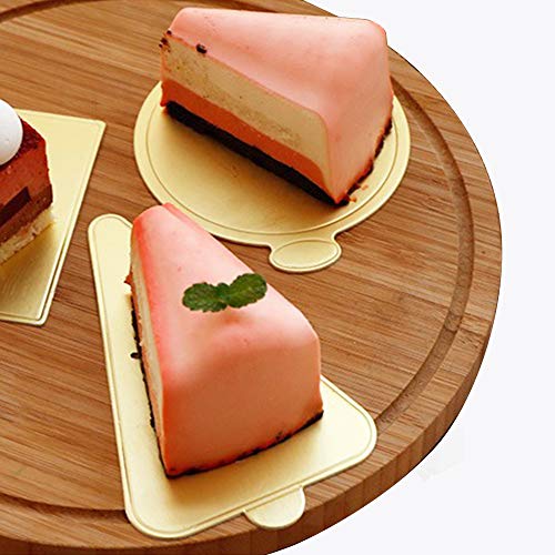 100 Tablas De Mousse Para Tartas, Bandeja De Exhibición De Postres Doradas, Para Tartas y Pasteles, Cartón, Base Para Cupcakes Para Bodas y Cumpleaños