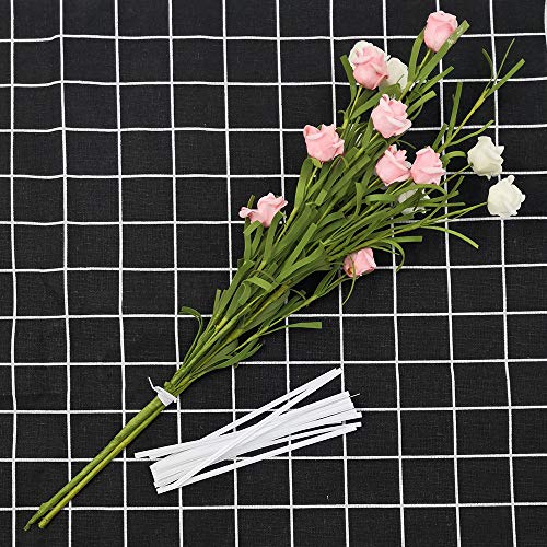 1000 Piezas 15cm Lazos de Torcedura Papel Kraft Alambre Metálico Decorativo Precintos Metálicos Giro Lazos de Pan de Corbatas para Bolsa de Dulce Caramelo