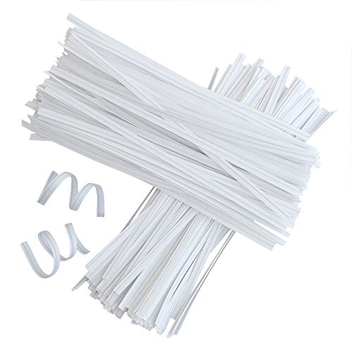 1000 Piezas 15cm Lazos de Torcedura Papel Kraft Alambre Metálico Decorativo Precintos Metálicos Giro Lazos de Pan de Corbatas para Bolsa de Dulce Caramelo