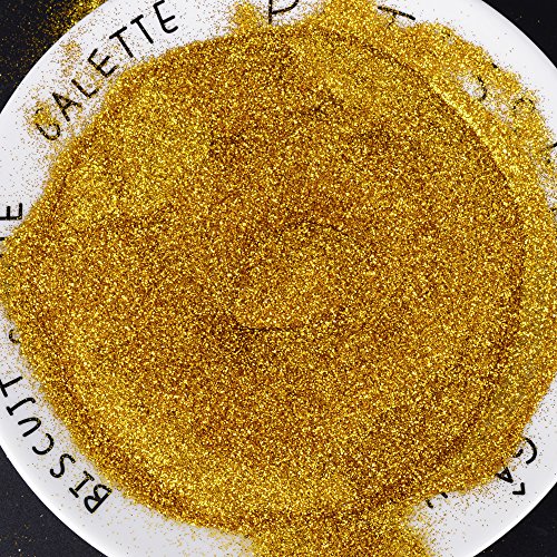 100g Purpurina Fina Glitter para DIY Manualidades Artes Slime Decoración Dorada y Plateada