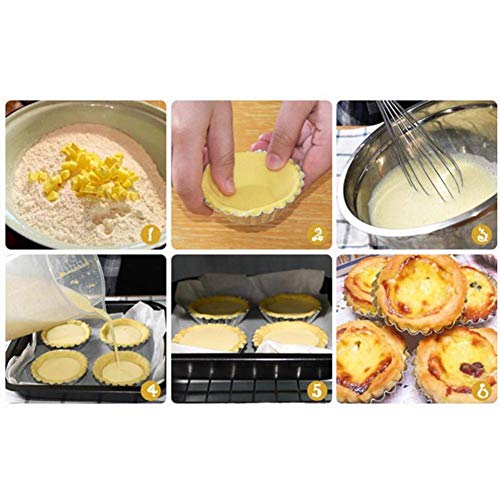 100pcs La Magdalena Del Mollete Tazas De Papel De Huevo Tarta Del Molde Del Molde De Aluminio Galleta De La Torta Del Molde Antiadherente Galleta De La Torta Molde De La Herramienta De La Hornada