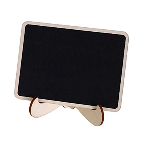 10PCS Mini Chalkboard Place Card Signs with Stand ， Tableros pequeños de Pizarra para Suministros de Catering ， Etiquetas de Alimentos ， Decoraciones para Fiestas ， Números de mesas de Bodas