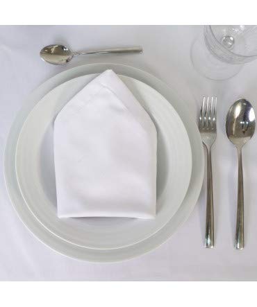 10XDIEZ Mantel Saten Blanco hostelería - Manteleria - 150cm x 150cm