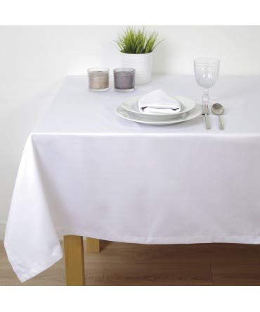 10XDIEZ Mantel Saten Blanco hostelería - Manteleria - 150cm x 150cm