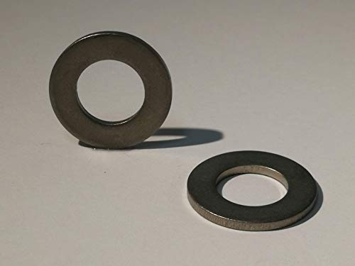 10xM5 Arandelas de titanio de 10 piezas - DIN 125 Forma A Material Titanio, Grado 2, TA2 (Titanio, M5)