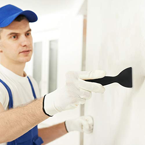12 Espátula Plástica, Removedor de Burbuja Aire Herramienta de Instalar Adhesivo Raspador Pintura Flexible para Limpiar Película Vinilo Resina Impresión 3D, Masilla, Parche, Calcomanía, Papel Pintado