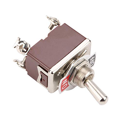12 mm Interruptor de palanca ON-OFF de 5 posiciones, 2 posiciones, 4 clavijas, interruptor de palanca 15A para automóvil, electrodomésticos, control industrial, montaje de